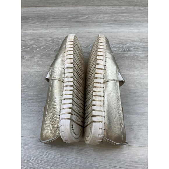 BM Bernie Mev Women's Sneaker Skateboard Slip-On Leather US 10 Gold Casual Shoes - Picture 5 of 10